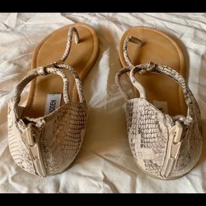 Steve Madden snake skin pattern sandals